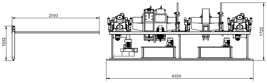 Габаритные размеры установки ЭХО-2